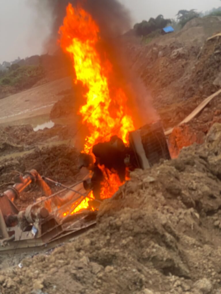 NAIMOS Dismantles Armed Galamsey Site at Ahwiren Headwaters