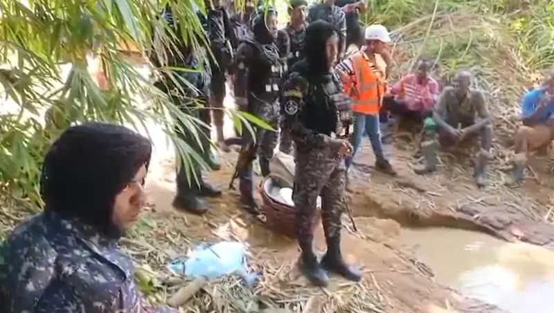 Akyemansa DCE cracks down on galamsey; seizes 300 machines, arrests 50 suspects