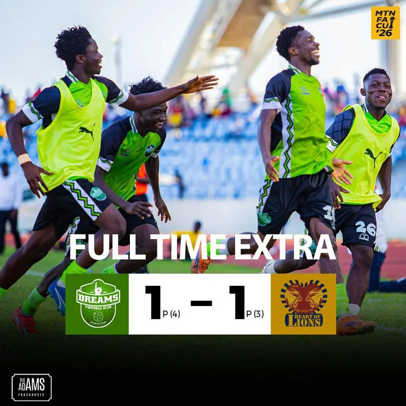Dreams FC cruise over Heart of Lions to book FA Cup semi-finals spot