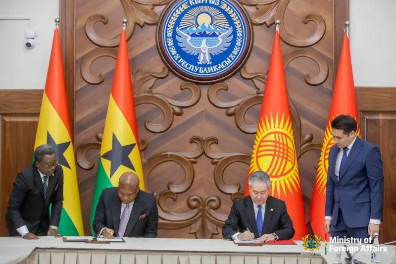 Ghana, Kyrgyzstan sign visa waiver deal to boost diplomatic ties