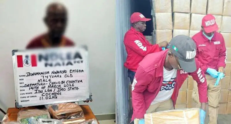 NDLEA Arrests 74-yr-old Grandpa With Cocaine Hidden In Food Items At Abuja Airport