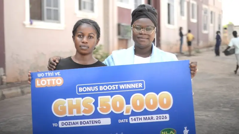 Nursing student wins GH¢50,000 jackpot in 'Wotiriye' lottery