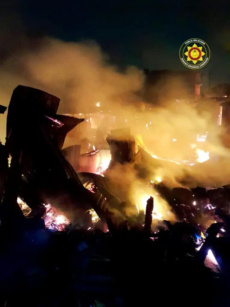 Wooden structure reduced to ashes at Nyohini