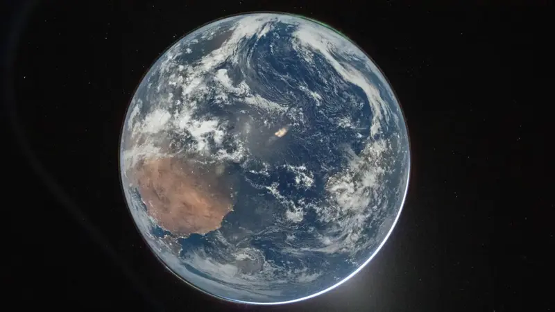 Artemis II crew take 'spectacular' image of Earth