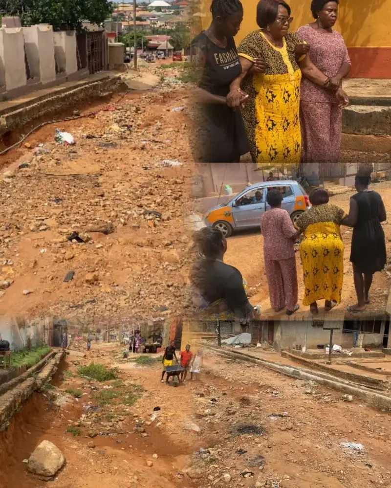 Bad roads in Atonsu Bokro force residents to carry sick, elderly to hospital