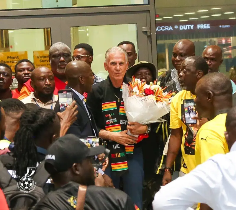 Carlos Queiroz arrives in Accra for official unveiling as Black Stars head coach