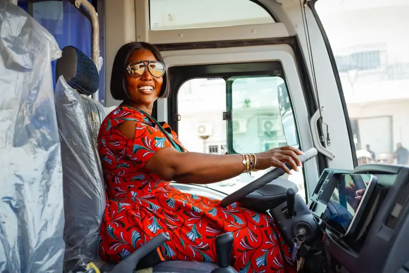 Deputy Transport Minister Affo-Toffey inspects 100 new buses for MMTL