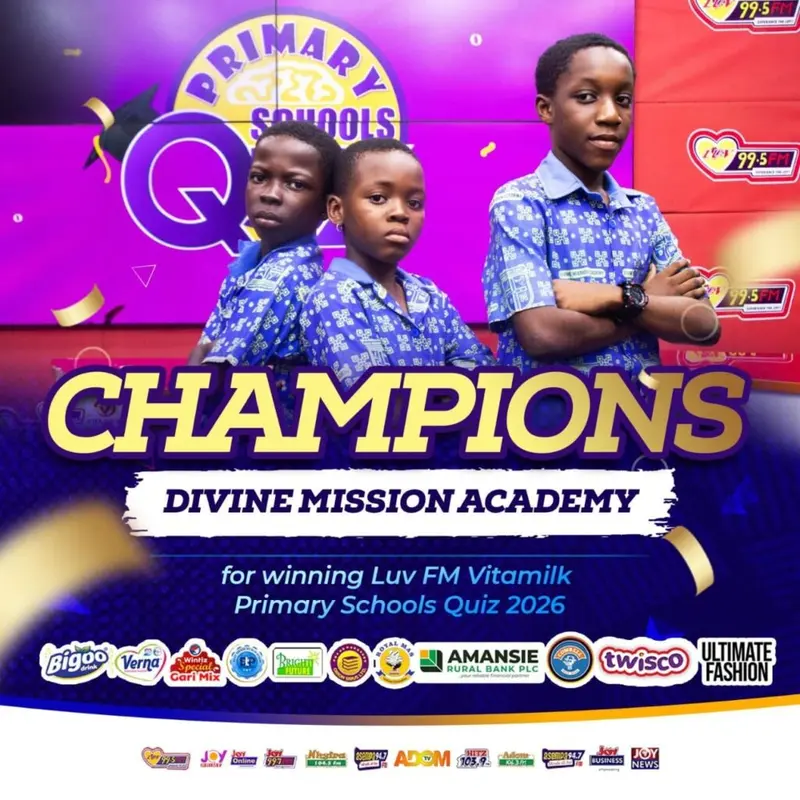 Divine Mission Academy crowned champions of 2026 Luv FM Primary schools quiz again