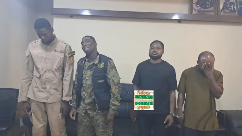Fake National Security operatives arrested over alleged mining sites raid in Western North
