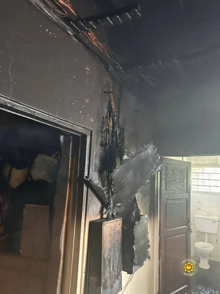 Fire destroys section of 4-bedroom apartment at Tantra Hill
