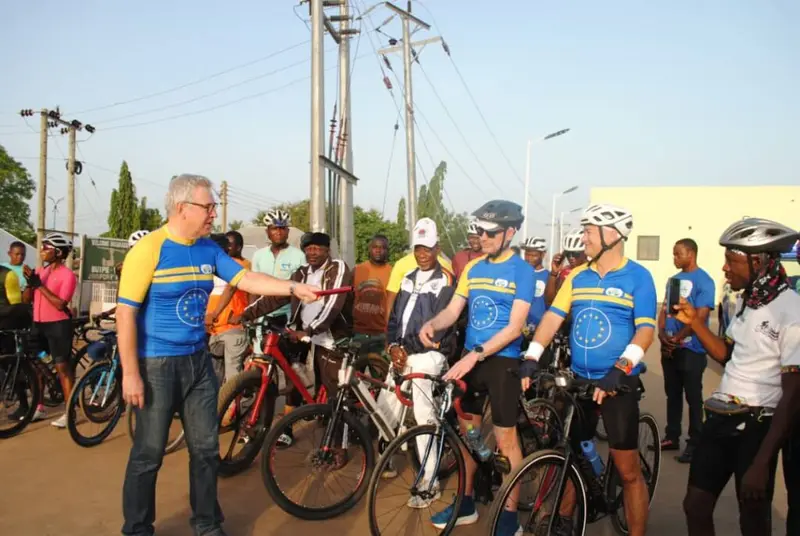 I wish more Ghanaians would bike to work - EU ambassador's ride highlights climate and road safety gaps