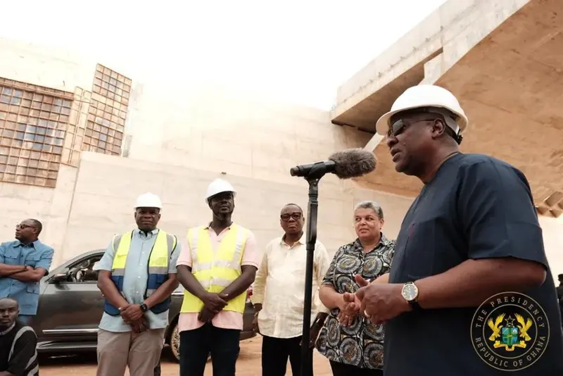 Mahama promises relief for commuters as Kasoa-Winneba road works progress