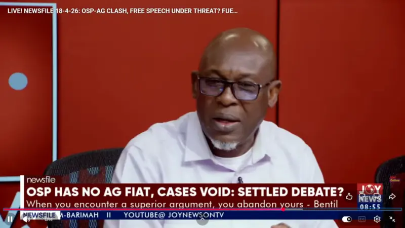OSP prosecutorial power controversy was settled before law was passed - Kofi Bentil