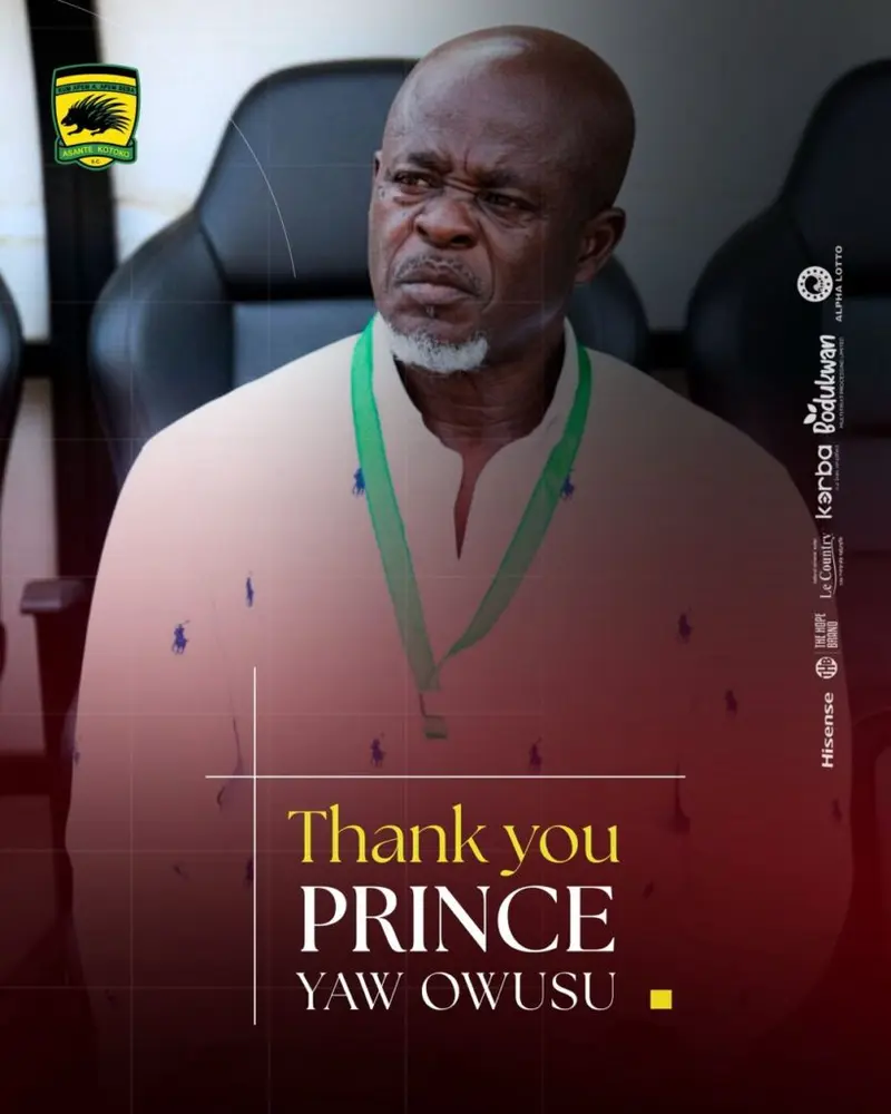 Prince Yaw Owusu steps down as Asante Kotoko interim coach