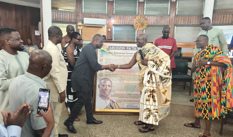 Western Regional House of Chiefs honours Armah-Kofi Buah for promoting unity and stability