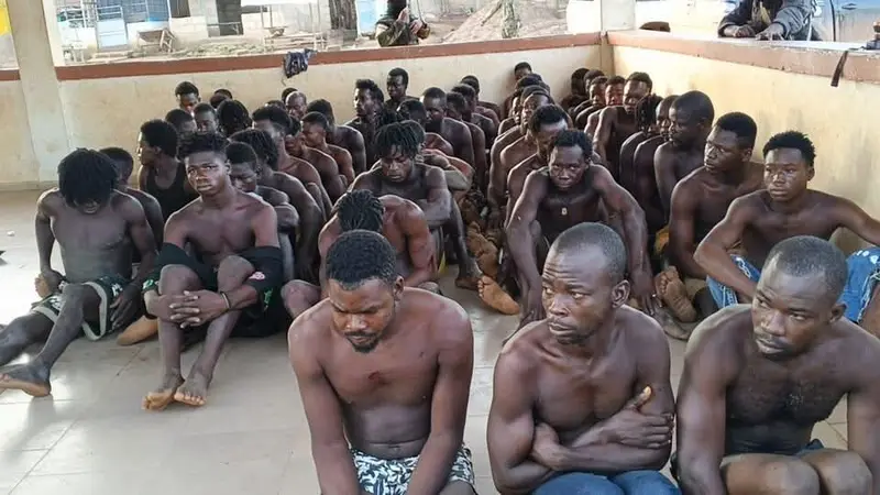 49 Suspected Illegal Miners Arrested After Armed Attack on NAIMOS Team in Western Region