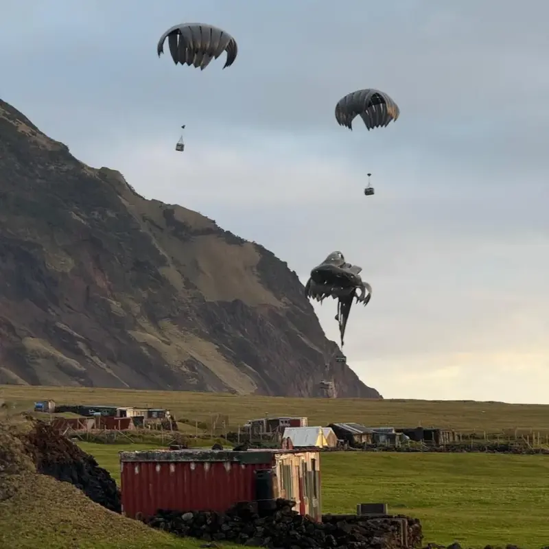 Army parachutes onto remote island to help Briton with suspected hantavirus