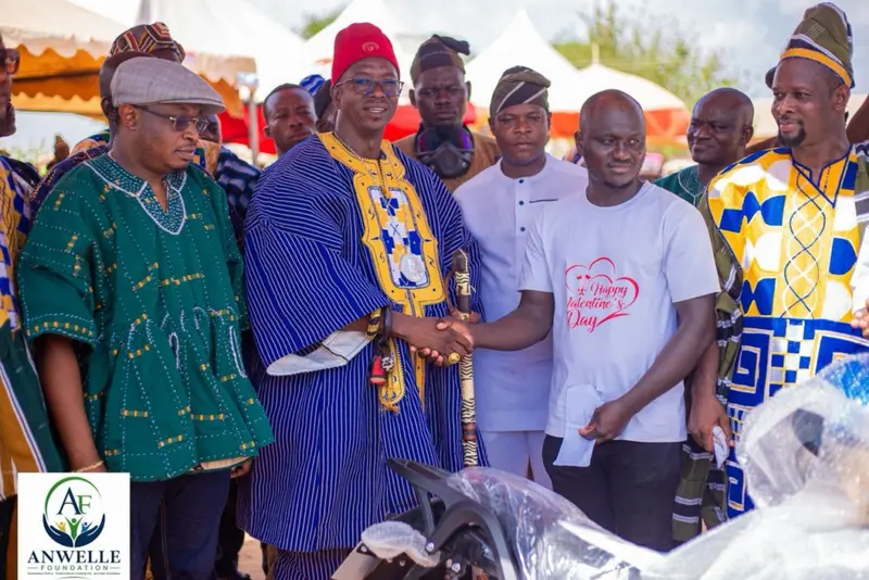 Cyclist rides from Yeji to Jirapa, wins motorbike from Anwelle Foundation