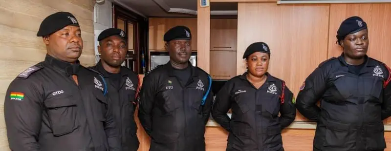 IGP promotes five officers over Kwafokrom GOIL filing station robbery arrest