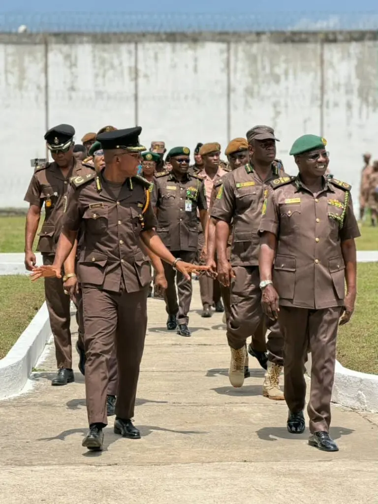 Nigerian correctional officers visit Ankaful Prison Complex for study tour