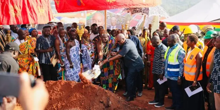 President Mahama breaks ground for modern 24-hour market in Asesewa