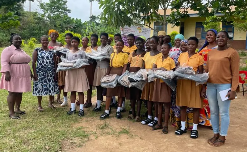 TAAG supports 50 schoolgirls with uniforms and bags to reduce dropouts in Ahafo communities