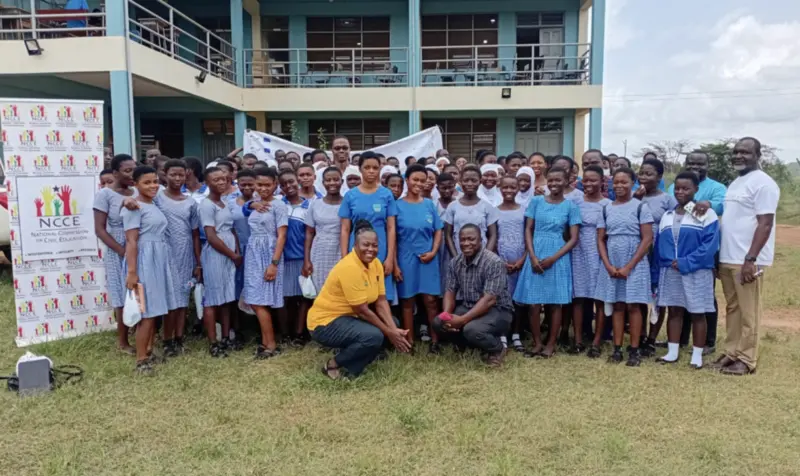 Tano North NCCE sensitises Techire SHS students on corruption, rule of law