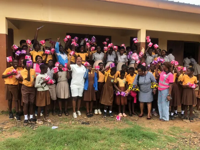 WIM Ghana empowers young girls through 'One Girl Child, Two Sanitary Pads' initiative at Ningo Prampram
