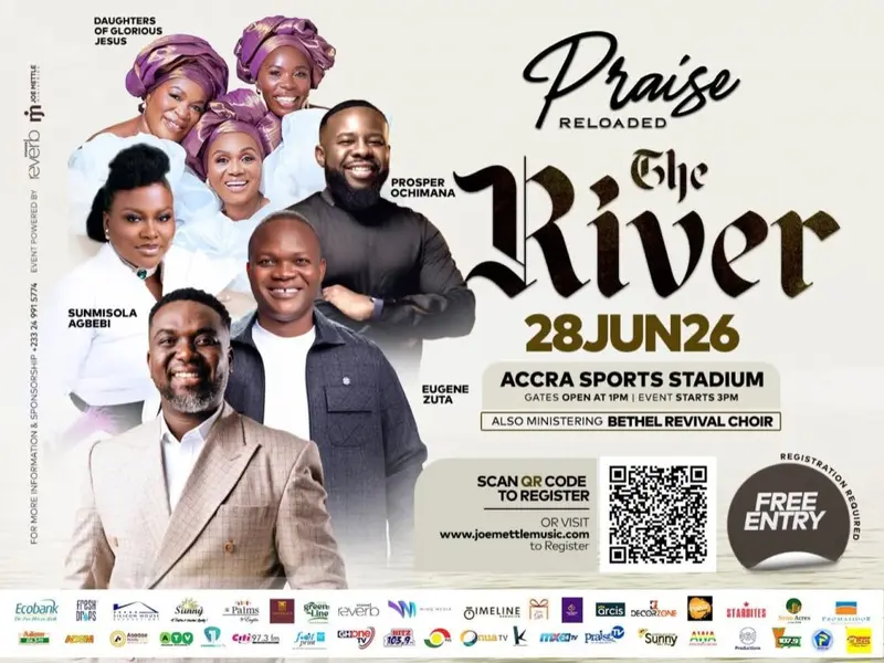 All set for Joe Mettle's Praise Reloaded 2026 at Accra Sports Stadium