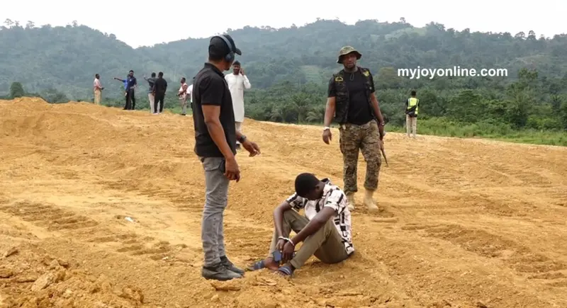 2 persons arrested for illegal mining activities close to Agenda 111 Hospital