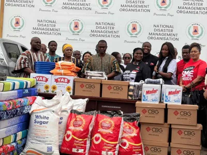 CBG donates relief items to NADMO to support flood victims