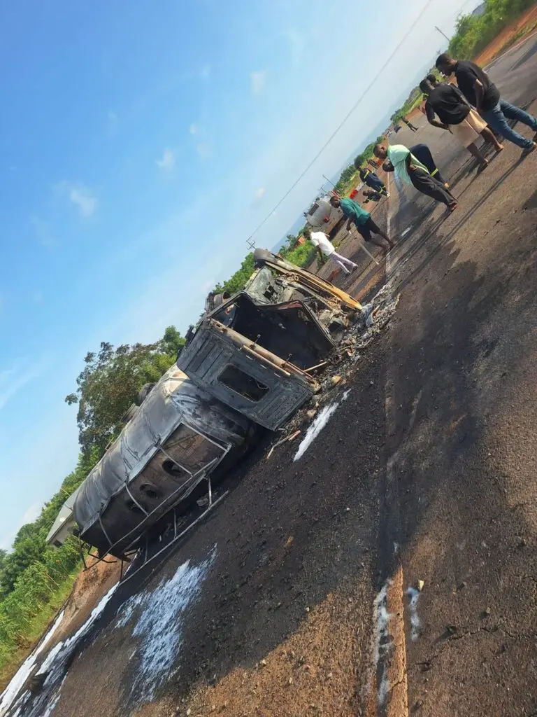 GNFS contains tanker fire after deadly crash on Akosombo-Tema highway