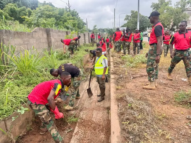 Ho Central MP joins 66 Artillery Regiment in nationwide clean-up exercise