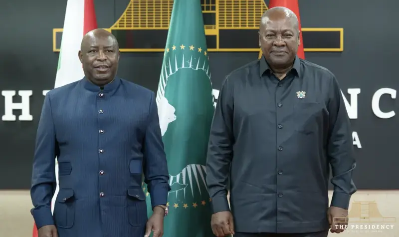 Mahama and Burundian counterpart hold bilateral meeting in Accra