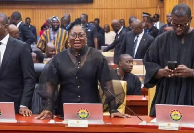 Minority MPs wear black in Parliament to protest Wontumi's conviction