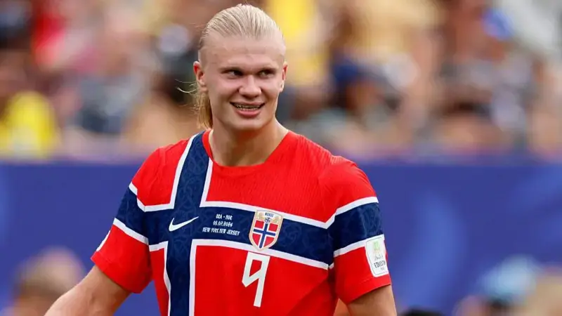 Norway's Haaland says pressure is all on England