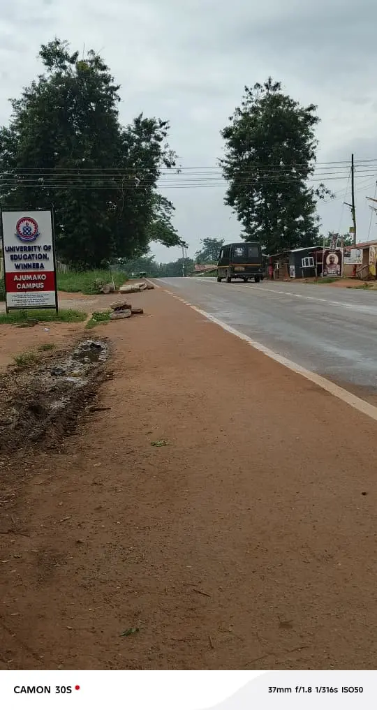Students, residents call for speed ramps at UEW Ajumako campus gate