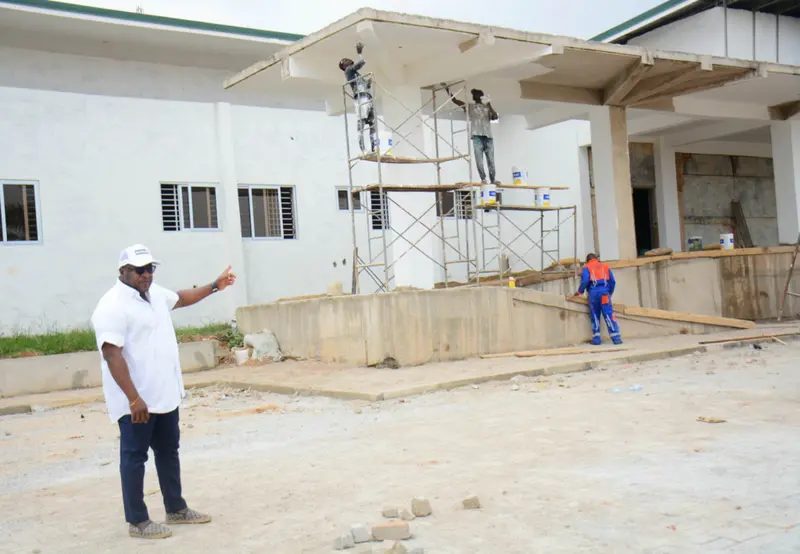 Tafo Government Hospital children's ward 85% complete ahead of my 45th birthday - Nana B