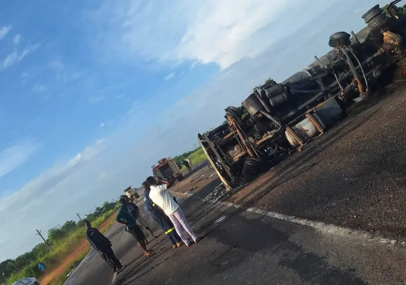 Tanker explosion on Akosombo-Tema Highway leaves one dead, another critically injured