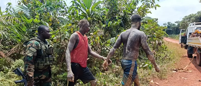 26 suspected illegal miners arrested in Mpohor-Fiase operation