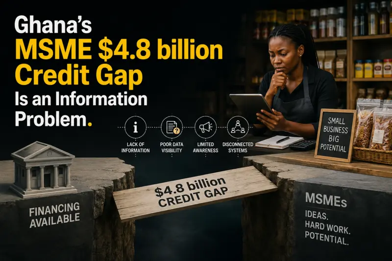Ghana's MSME $4.8 billion credit gap is an information problem