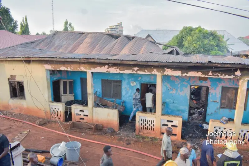 GNFS rescues two girls trapped in fire at late Dr Murtala Mohammed's family house