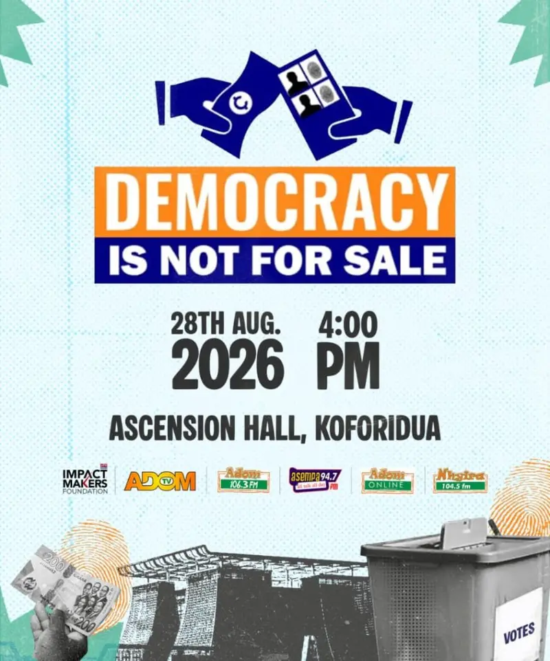 Koforidua hosts 'Democracy Is Not for Sale' forum today to tackle money politics