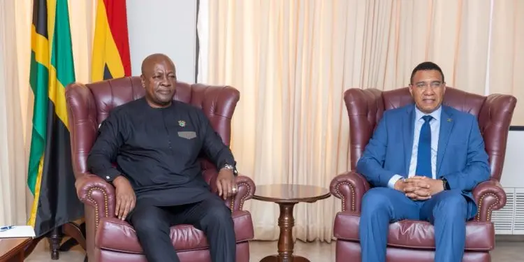 Mahama, Jamaican leaders hold bilateral talks to deepen Ghana-Jamaica ties