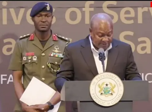 'Memory is an obligation of every grateful nation' - Mahama pays tribute to helicopter crash victims