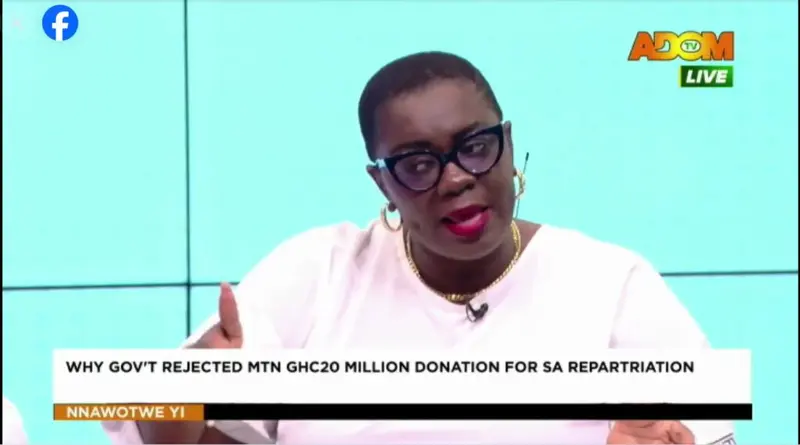 MTN's GH¢20m donation too small but government should collect it - Ellen Ama Daaku
