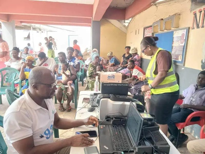 NHIA, NADMO register flood victims in Tema Manhean for NHIS access