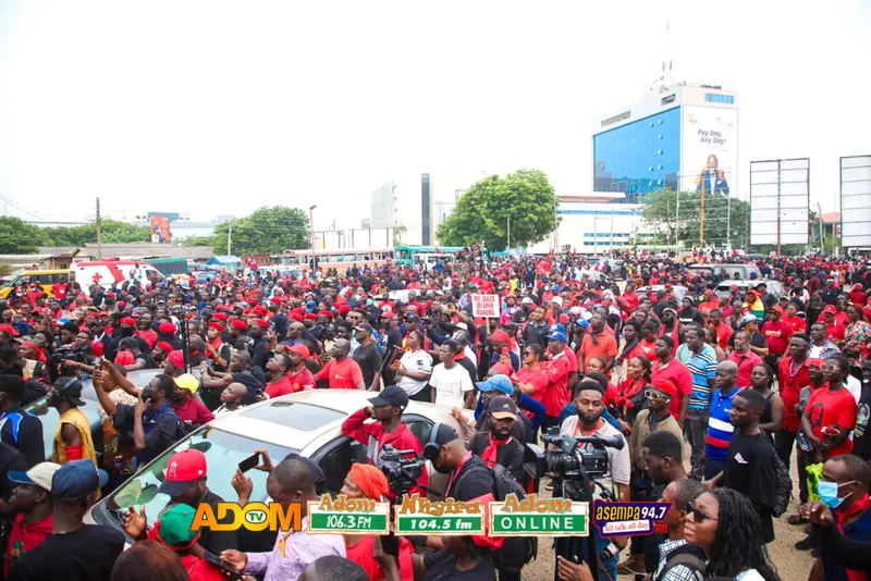 NPP's 'Democracy Under Attack' demo: Key moments captured in PHOTOS