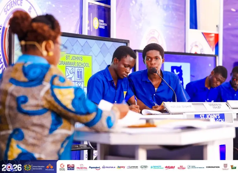 NSMQ 2026: St. John's Grammar crushes St. Mary's Sem., Zion College to book one-eighth spot