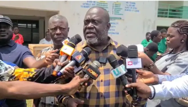 Obuasi East MCE donates relief items to CKC SHS fire victims